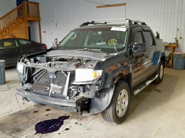 2HJYK16568H529476 - 2008 HONDA RIDGELINE BLACK photo 2