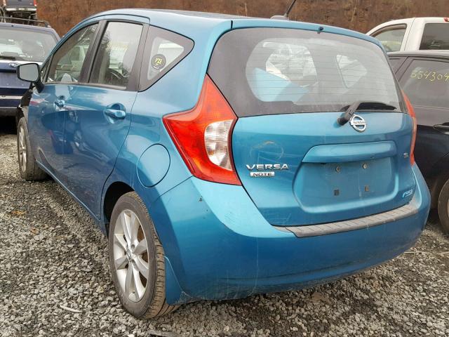 3N1CE2CP4FL369879 - 2015 NISSAN VERSA NOTE TEAL photo 3