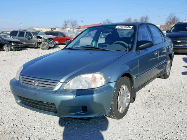 2HGEJ6612YH558060 - 2000 HONDA CIVIC BASE Mavi foto 2