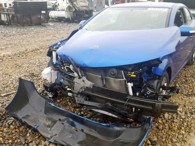 KNAFU6A24A5186239 - 2010 KIA FORTE EX BLUE photo 9