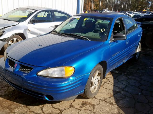 1G2NF52T1YM719176 - 2000 PONTIAC GRAND AM S BLUE photo 2