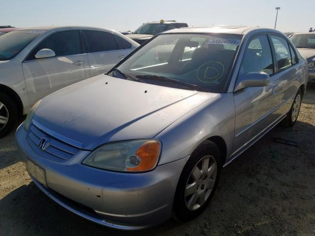 2HGES25842H522513 - 2002 HONDA CIVIC EX SILVER photo 2