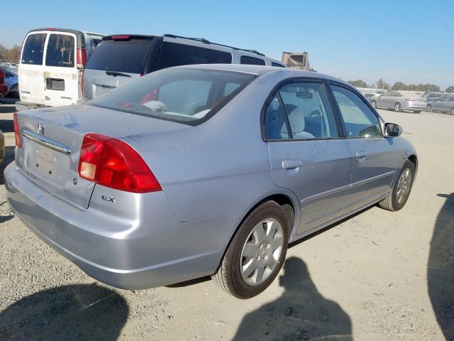 2HGES25842H522513 - 2002 HONDA CIVIC EX SILVER photo 4