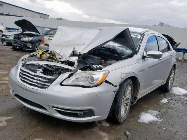 1C3CCBCG6CN326308 - 2012 CHRYSLER 200 LIMITE SILVER photo 2