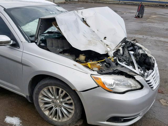 1C3CCBCG6CN326308 - 2012 CHRYSLER 200 LIMITE SILVER photo 9