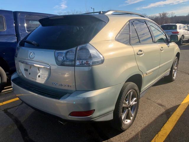 JTJHW31U260022852 - 2006 LEXUS RX 400 GREEN photo 4