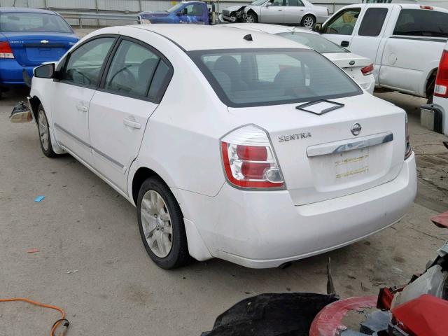 3N1AB6AP5AL658563 - 2010 NISSAN SENTRA 2.0 WHITE photo 3