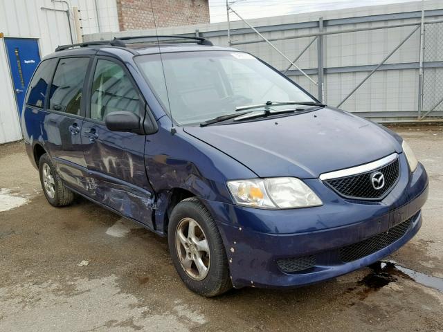 JM3LW28A520313947 - 2002 MAZDA MPV WAGON BLUE photo 1