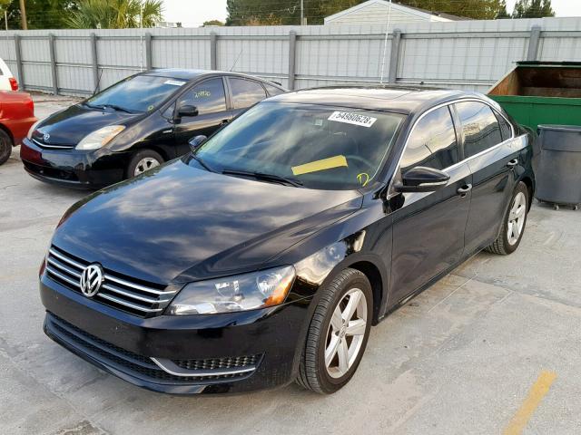 1VWBP7A3XCC021377 - 2012 VOLKSWAGEN PASSAT SE BLACK photo 2