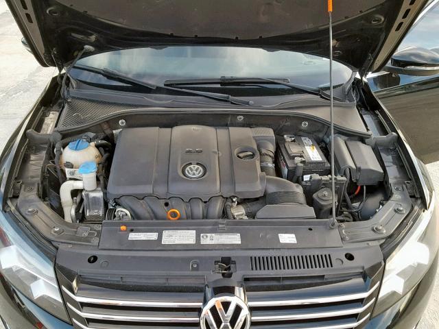 1VWBP7A3XCC021377 - 2012 VOLKSWAGEN PASSAT SE BLACK photo 7