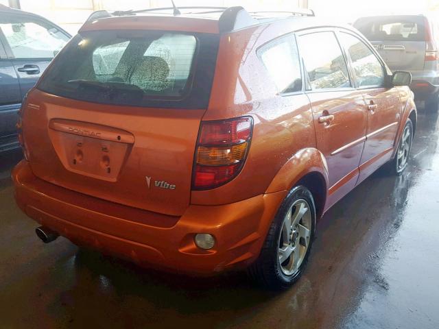 5Y2SL62884Z434450 - 2004 PONTIAC VIBE ORANGE photo 4