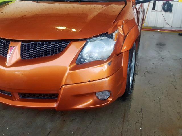 5Y2SL62884Z434450 - 2004 PONTIAC VIBE ORANGE photo 9