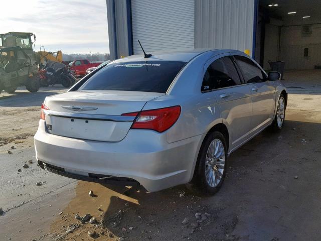 1C3CCBAB6CN261984 - 2012 CHRYSLER 200 LX SILVER photo 4