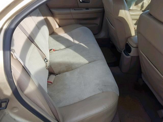 1MEFM53U51A631783 - 2001 MERCURY SABLE LS BEIGE photo 6