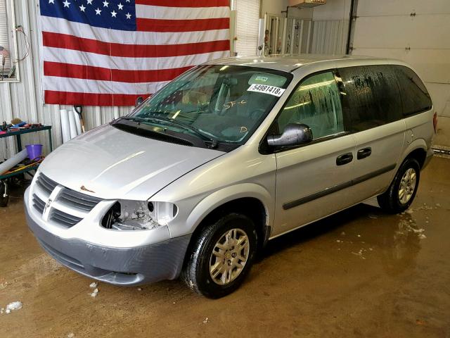 1D4GP25E35B328201 - 2005 DODGE CARAVAN SE SILVER photo 2