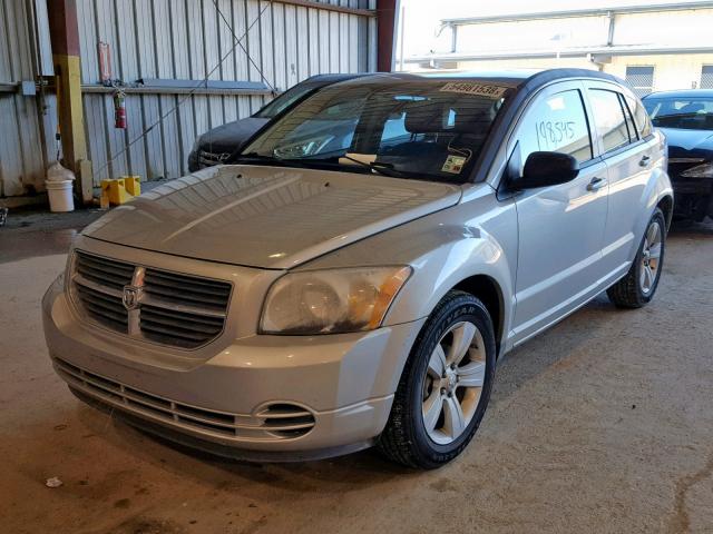 1B3CB4HA1AD665108 - 2010 DODGE CALIBER SX SILVER photo 2