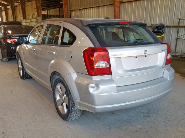 1B3CB4HA1AD665108 - 2010 DODGE CALIBER SX SILVER photo 3