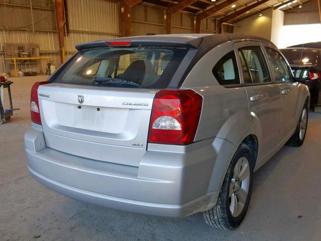 1B3CB4HA1AD665108 - 2010 DODGE CALIBER SX SILVER photo 4