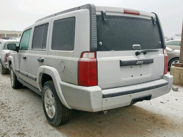 1J8HH48K76C289340 - 2006 JEEP COMMANDER SILVER photo 3