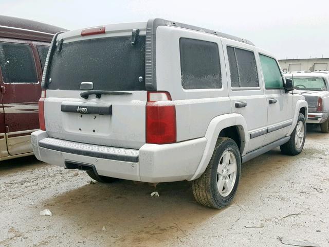 1J8HH48K76C289340 - 2006 JEEP COMMANDER SILVER photo 4