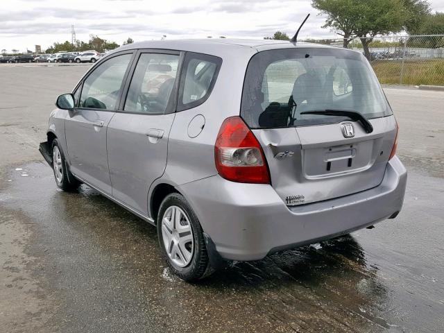 JHMGD38498S054794 - 2008 HONDA FIT SILVER photo 3