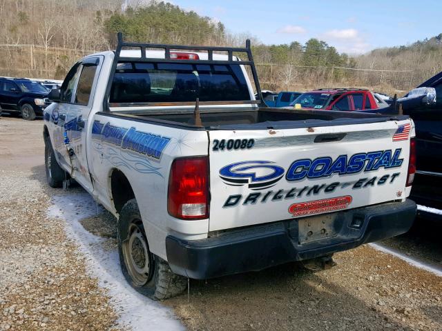 3C6TD5CT9CG114574 - 2012 DODGE RAM 2500 S WHITE photo 3