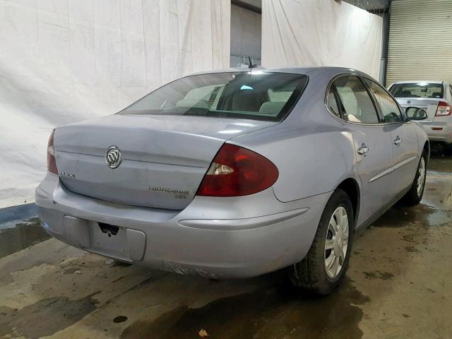 2G4WC582561163529 - 2006 BUICK LACROSSE C BLUE photo 4