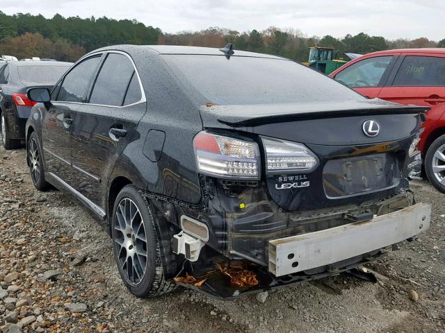 JTHBB1BA8A2032908 - 2010 LEXUS HS 250H BLACK photo 3