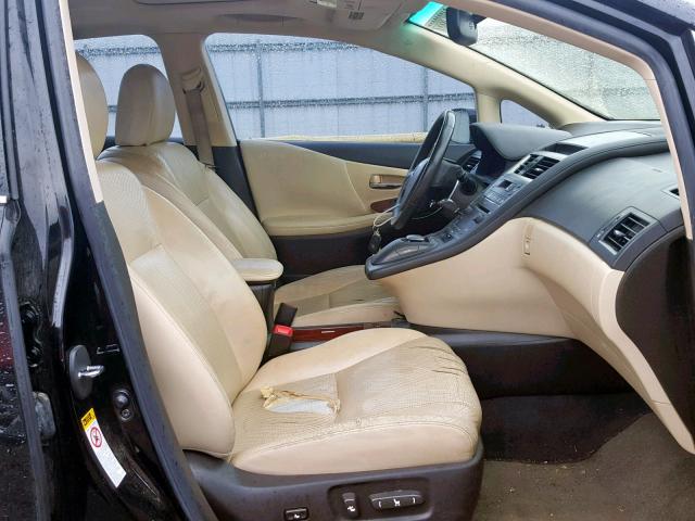 JTHBB1BA8A2032908 - 2010 LEXUS HS 250H BLACK photo 5