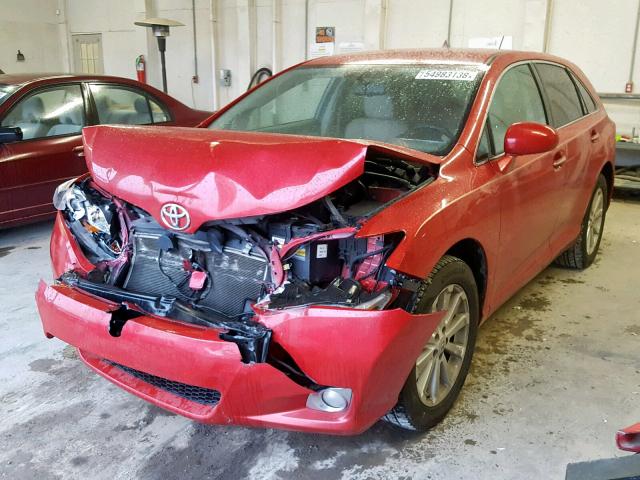 4T3ZE11A89U016400 - 2009 TOYOTA VENZA BASE RED photo 2