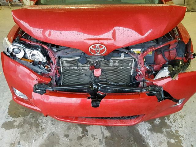 4T3ZE11A89U016400 - 2009 TOYOTA VENZA BASE RED photo 7