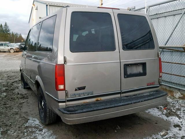 1GKDM19W61B500886 - 2001 GMC SAFARI XT GRAY photo 3