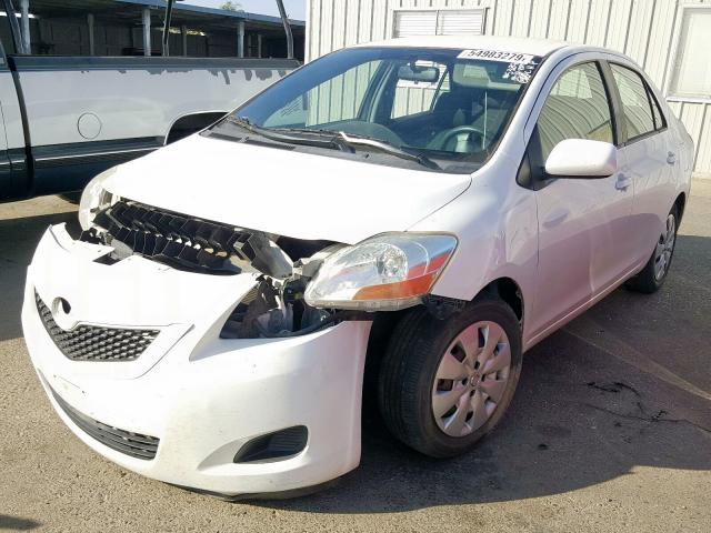 JTDBT903391311508 - 2009 TOYOTA YARIS WHITE photo 2