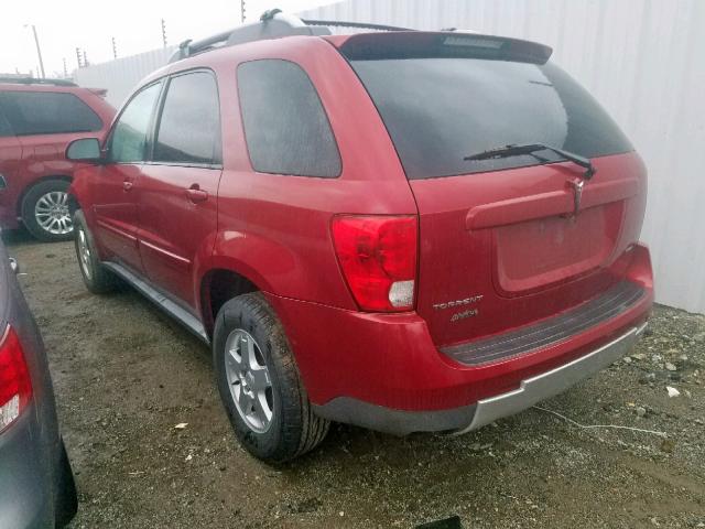 2CKDL73F966192366 - 2006 PONTIAC TORRENT BURGUNDY photo 3