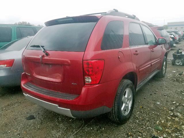 2CKDL73F966192366 - 2006 PONTIAC TORRENT BURGUNDY photo 4