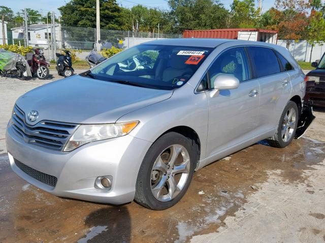 4T3ZK3BB6BU035478 - 2011 TOYOTA VENZA BASE SILVER photo 2