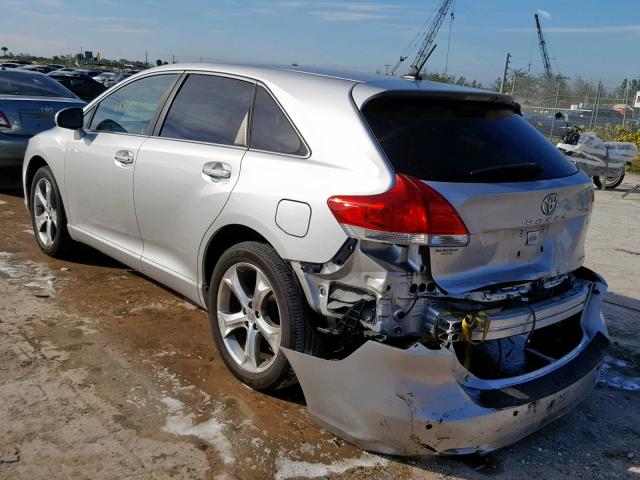 4T3ZK3BB6BU035478 - 2011 TOYOTA VENZA BASE SILVER photo 3