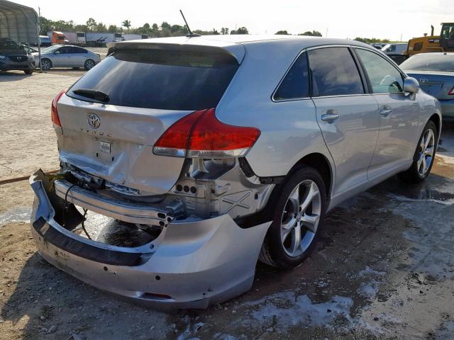 4T3ZK3BB6BU035478 - 2011 TOYOTA VENZA BASE SILVER photo 4