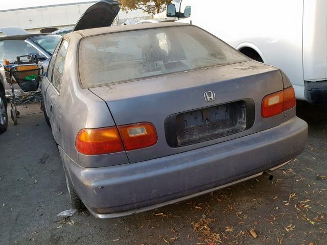 JHMEG8640SS031751 - 1995 HONDA CIVIC DX GRAY photo 3