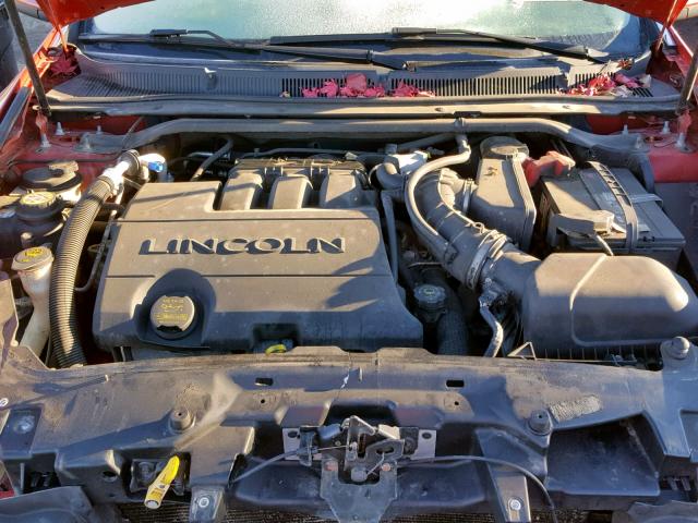 1LNHM94RX9G616910 - 2009 LINCOLN MKS RED photo 7