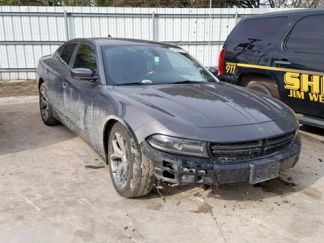 2C3CDXHG6FH800497 - 2015 DODGE CHARGER SX GRAY photo 1