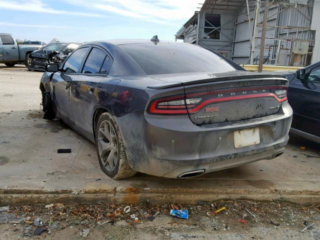 2C3CDXHG6FH800497 - 2015 DODGE CHARGER SX GRAY photo 3