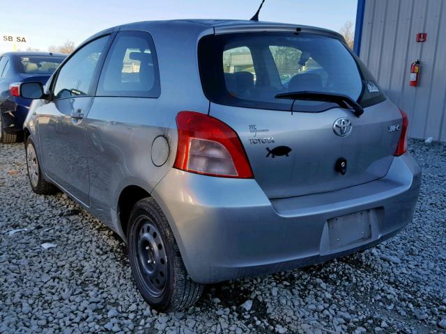 JTDJT923675096754 - 2007 TOYOTA YARIS GRAY photo 3