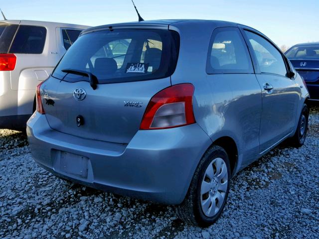 JTDJT923675096754 - 2007 TOYOTA YARIS GRAY photo 4