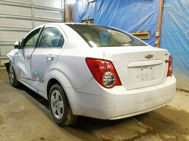 1G1JA5SG7D4124363 - 2013 CHEVROLET SONIC LS WHITE photo 3