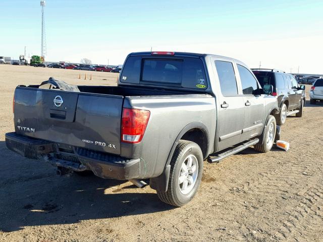 1N6BA0EC7CN322101 - 2012 NISSAN TITAN S GRAY photo 4