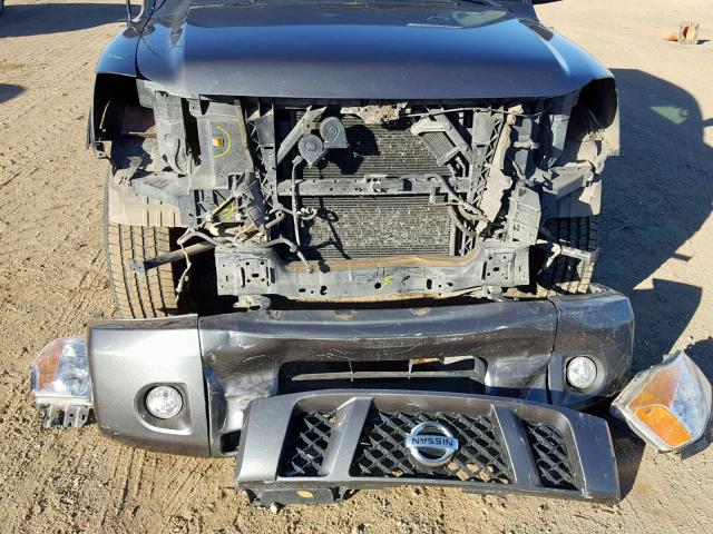 1N6BA0EC7CN322101 - 2012 NISSAN TITAN S GRAY photo 9