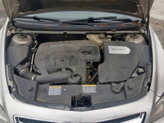 1G1ZF57588F154655 - 2008 CHEVROLET MALIBU HYB SILVER photo 7