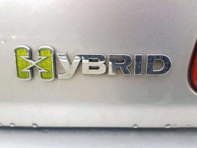 1G1ZF57588F154655 - 2008 CHEVROLET MALIBU HYB SILVER photo 9