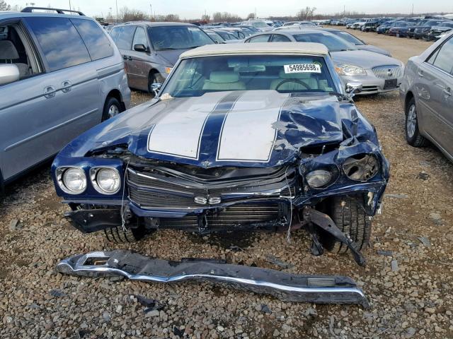 136670B182337 - 1970 CHEVROLET CAR BLUE photo 9